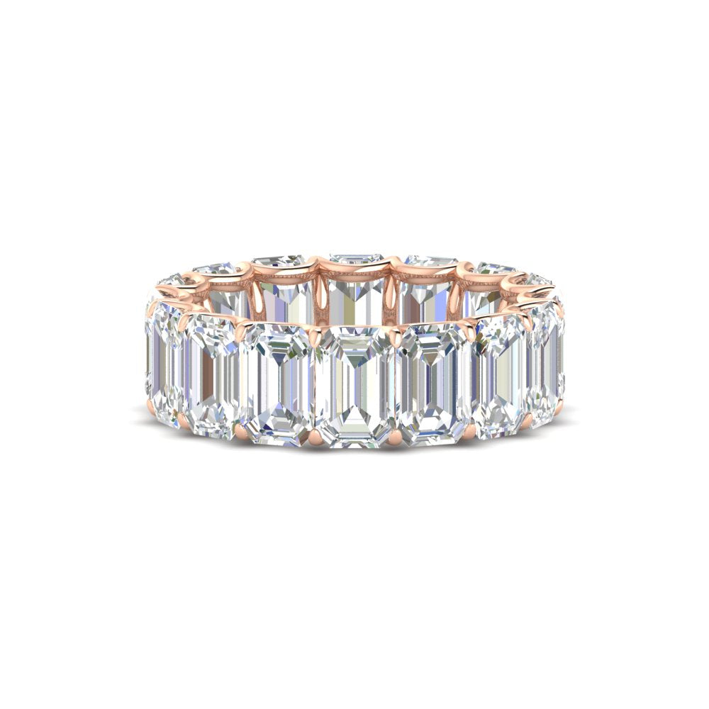 8 Carat Diamond Emerald Cut Eternity Band