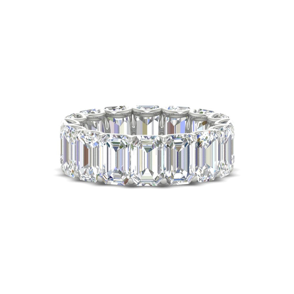 8 Carat Diamond Emerald Cut Eternity Band