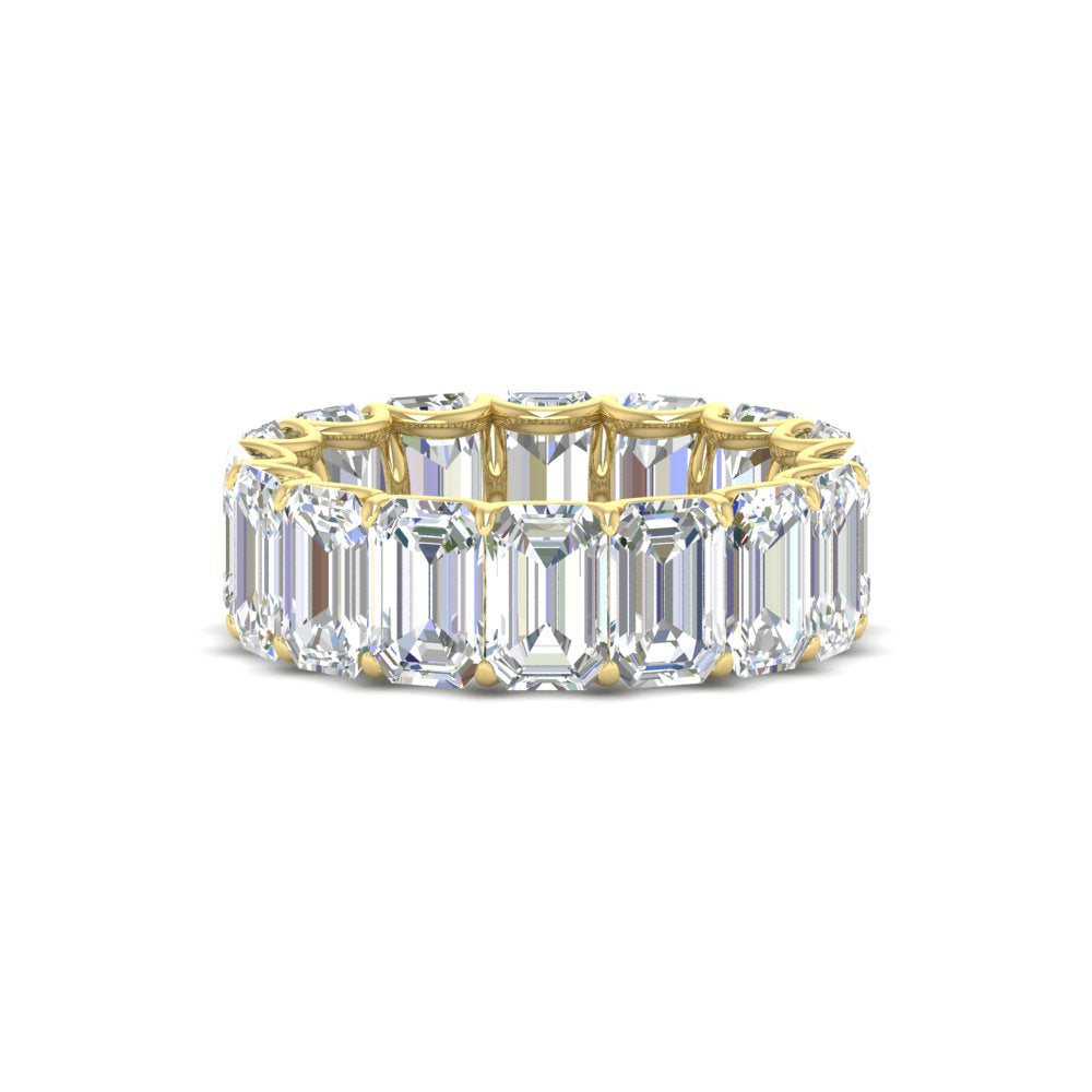8 Carat Diamond Emerald Cut Eternity Band