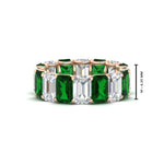 Load image into Gallery viewer, 8 Carat Diamond Emerald Cut Eternity Band
