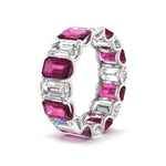 Load image into Gallery viewer, 8 Carat Diamond Emerald Cut Eternity Band
