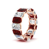 Load image into Gallery viewer, 8-carat-emerald-cut-diamond-eternity-band-with-ruby-in-rose-gold-FDEWB10850GRUDR-8CT-ANGLE2-NL-RG.jpg?v=1771408992