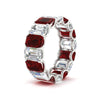 Load image into Gallery viewer, 8-carat-emerald-cut-diamond-eternity-band-with-ruby-in-white-gold-FDEWB10850GRUDR-8CT-ANGLE2-NL-WG.jpg?v=1771405861