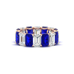 Load image into Gallery viewer, 8 Carat Diamond Emerald Cut Eternity Band
