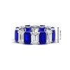 Load image into Gallery viewer, 8-carat-emerald-cut-diamond-eternity-band-with-sapphire-in-white-gold-FD-EWB10850GSABL-8CT-NL-WG-HW.jpg?v=1771405861
