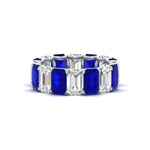 Load image into Gallery viewer, 8 Carat Diamond Emerald Cut Eternity Band
