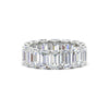 Load image into Gallery viewer, 8-carat-emerald-cut-diamond-stackable-ring-in-white-gold-FD-EWB10850-8CT-NL-WG