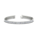 Load image into Gallery viewer, 8 Carat Emerald Cut Tennis Diamond Bracelet