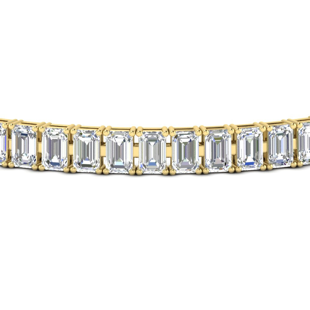 8 Carat Emerald Cut Tennis Diamond Bracelet