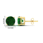 Load image into Gallery viewer, 8-carat-round-emerald-stud-earring-for-women-in-yellow-gold-fdear10411rogemgrangle2-8.00ct-nl-yg-hw_fbdfe282-3805-4965-900d-d54701bbf1de.jpg?v=1765339407
