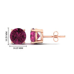Load image into Gallery viewer, 8-carat-round-pink-sapphire-stud-earring-for-women-in-rose-gold-fdear10411rogsadrpiangle2-8.00ct-nl-rg-hw_7aec6f5c-0c88-4b91-9256-e9d4950a8ced.jpg?v=1765339411
