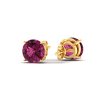 Load image into Gallery viewer, 8-carat-round-pink-sapphire-stud-earring-for-women-in-yellow-gold-fdear10411rogsadrpiangle4-8.00ct-nl-yg_907e53a3-2fc5-4936-99d6-c32f76376374.jpg?v=1765339412
