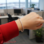 Load image into Gallery viewer, 8-ct-diamond-bezel-set-tennis-bracelet-in-rose-gold-fdbrc10572
