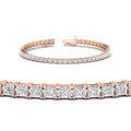 Thumbnail 1 - 8-ct-princess-cut-basket-tennis-bracelet