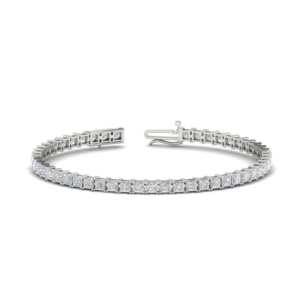 8 Ct Princess Cut Basket Tennis Bracelet