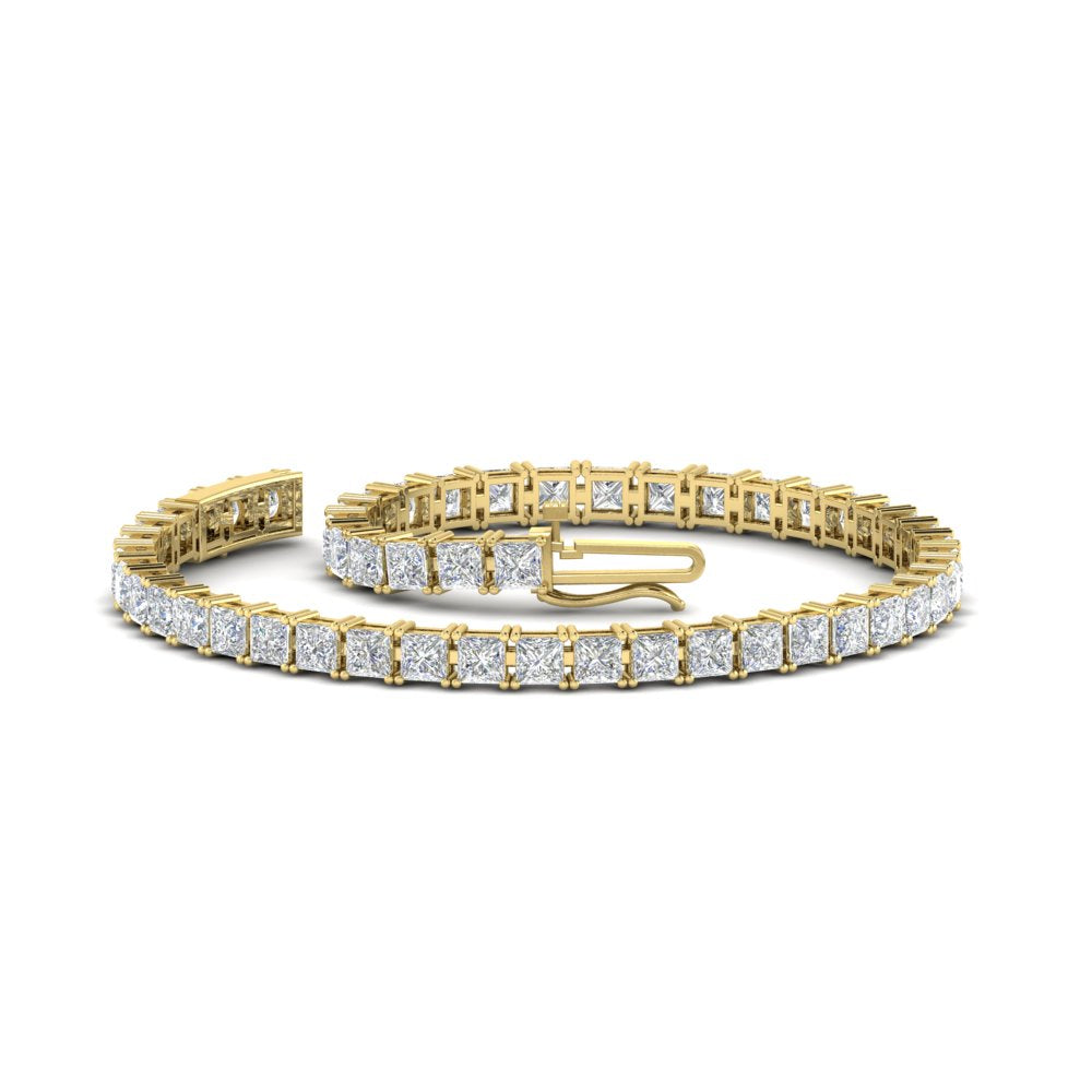 8 Ct Princess Cut Basket Tennis Bracelet