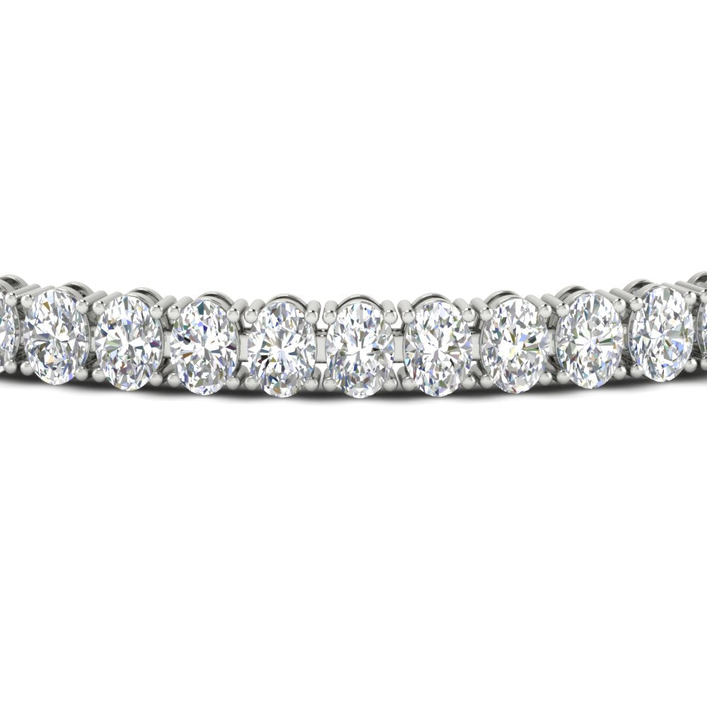 8 Ct Oval Diamond Tennis Women Bracelet