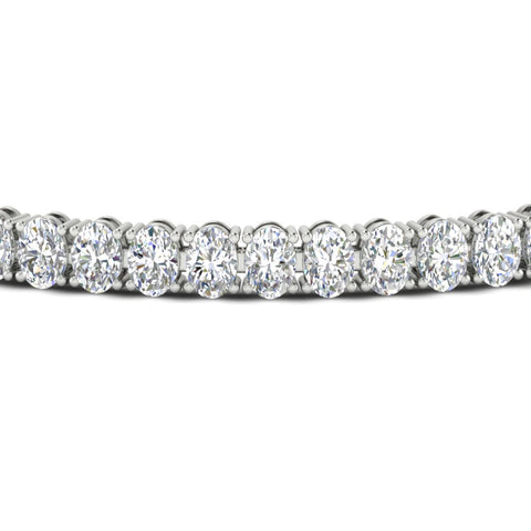 8 Ct Oval Diamond Tennis Women Bracelet