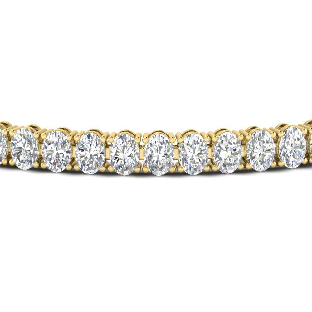 8 Ct Oval Diamond Tennis Women Bracelet