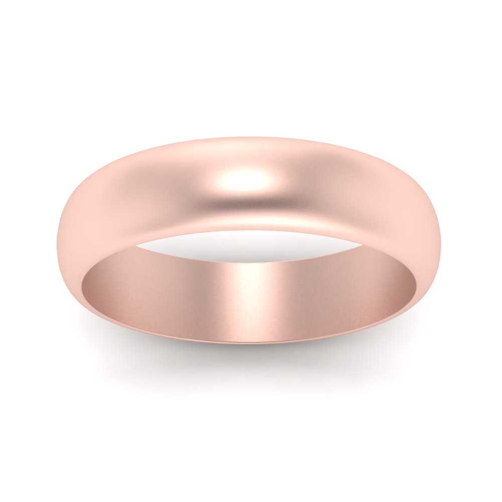 Low Dome 6mm Men Wedding Band