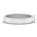 Load image into Gallery viewer, Simple Flat Wedding Band 4MM
