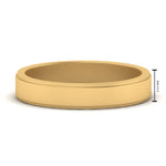 Load image into Gallery viewer, Simple Flat Wedding Band 4MM
