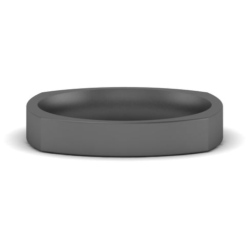 Square Comfort Fit Mens Wedding Band