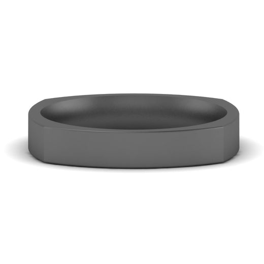 Square Comfort Fit Mens Wedding Band