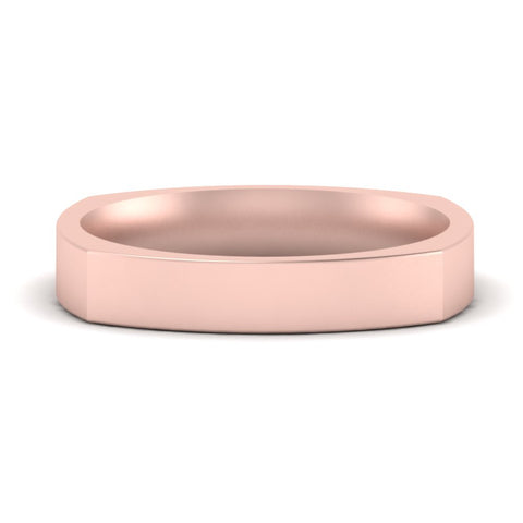 Square Comfort Fit Mens Wedding Band