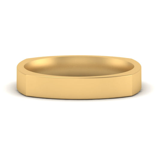 Square Comfort Fit Mens Wedding Band