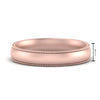 Load image into Gallery viewer, 4 mm Milgrain Comfort Fit Mens Wedding Band