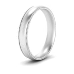 Load image into Gallery viewer, 4 mm Milgrain Comfort Fit Mens Wedding Band
