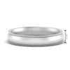 Load image into Gallery viewer, 4 mm Milgrain Comfort Fit Mens Wedding Band