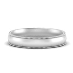 Load image into Gallery viewer, 4 mm Milgrain Comfort Fit Mens Wedding Band
