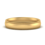 Load image into Gallery viewer, 4 mm Milgrain Comfort Fit Mens Wedding Band

