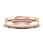 Load image into Gallery viewer, 4 mm Comfort Fit Wedding Band Milgrain Edge
