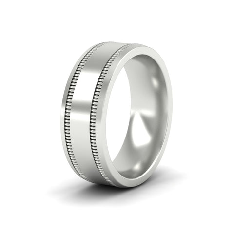 Mens Band Double Milgrain