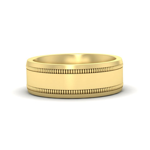 Mens Band Double Milgrain