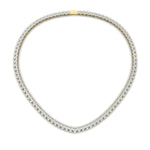 Load image into Gallery viewer, 8.50-ct-three-stone-triangle-style-diamond-necklace-in-FDNK11335-(0.03CT)-NL-YG