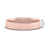 Load image into Gallery viewer, 5 MM Hammered Finish Mens Wedding Band
