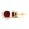 Load image into Gallery viewer, 9-carat-cushion-cut-ruby-basket-stud-earring-in-yellow-gold-fdear10411cugrudrangle2-9.00ct-nl-yg-hw.jpg