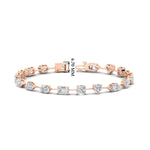Load image into Gallery viewer, 9-carat-multi-shape-diamond-tennis-bracelet-in-rose-gold-fdbrc11544-nl-rg-hw
