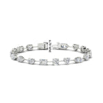 Load image into Gallery viewer, 9-carat-multi-shape-diamond-tennis-bracelet-in-white-gold-fdbrc11544-nl-wg-hw
