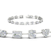 Load image into Gallery viewer, 9-carat-multi-shape-diamond-tennis-bracelet-in-white-gold-fdbrc11544angle2-nl-wg