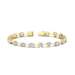 Load image into Gallery viewer, 9-carat-multi-shape-diamond-tennis-bracelet-in-yellow-gold-fdbrc11544-nl-yg
