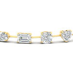 Load image into Gallery viewer, 9-carat-multi-shape-diamond-tennis-bracelet-in-yellow-gold-fdbrc11544angle5-nl-yg
