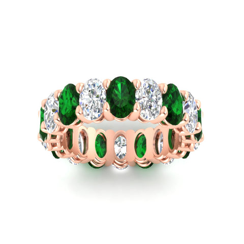 9-carat-oval-diamond-luxury-eternity-ring-with-emerald-in-rose-gold-fdewb8324ovgemgrangle5-6.00x4.00mm-nl-rg