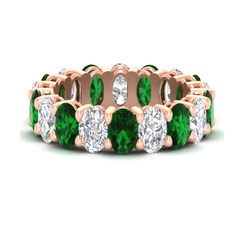 9-carat-oval-diamond-luxury-eternity-ring-with-emerald-in-rose-gold-fdewb8324ovgemgrsleep-6.00x4.00mm-nl-rg