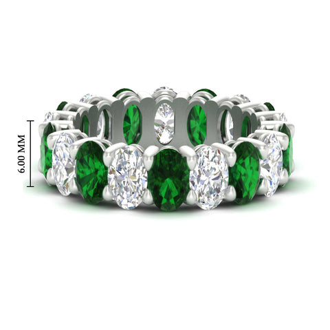 9-carat-oval-diamond-luxury-eternity-ring-with-emerald-in-white-gold-fdewb8324ovgemgrsleep-6.00x4.00mm-nl-wg-hw
