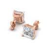 Load image into Gallery viewer, 9-carat-princess-cut-stud-earring-in-rose-gold-FDEAR10411PRANGLE3-9.00CT-NL-RG.jpg?v=1763113297